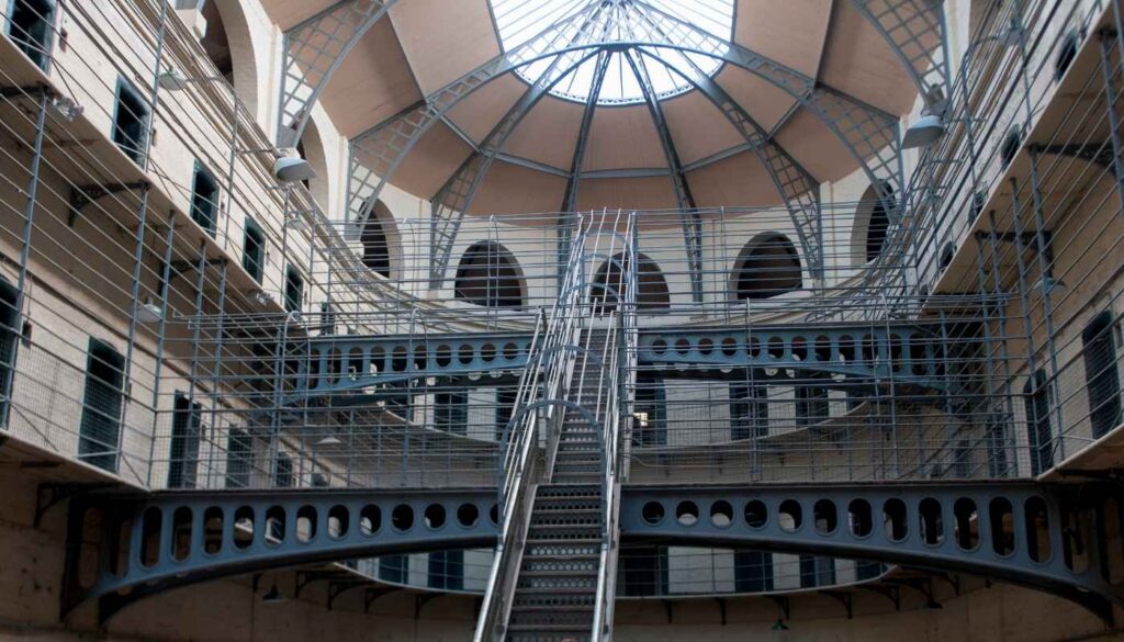 Interior of Kilmainham Gaol, one of Dublin's most important historic sites