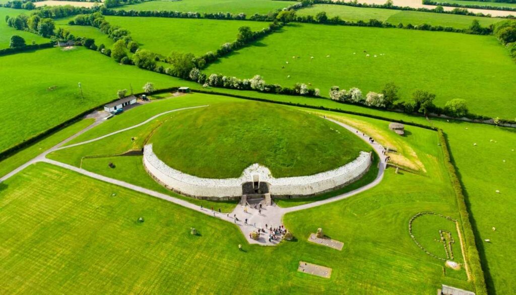 Newgrange prehistoric passage tomb in County Meath, a UNESCO World Heritage Site